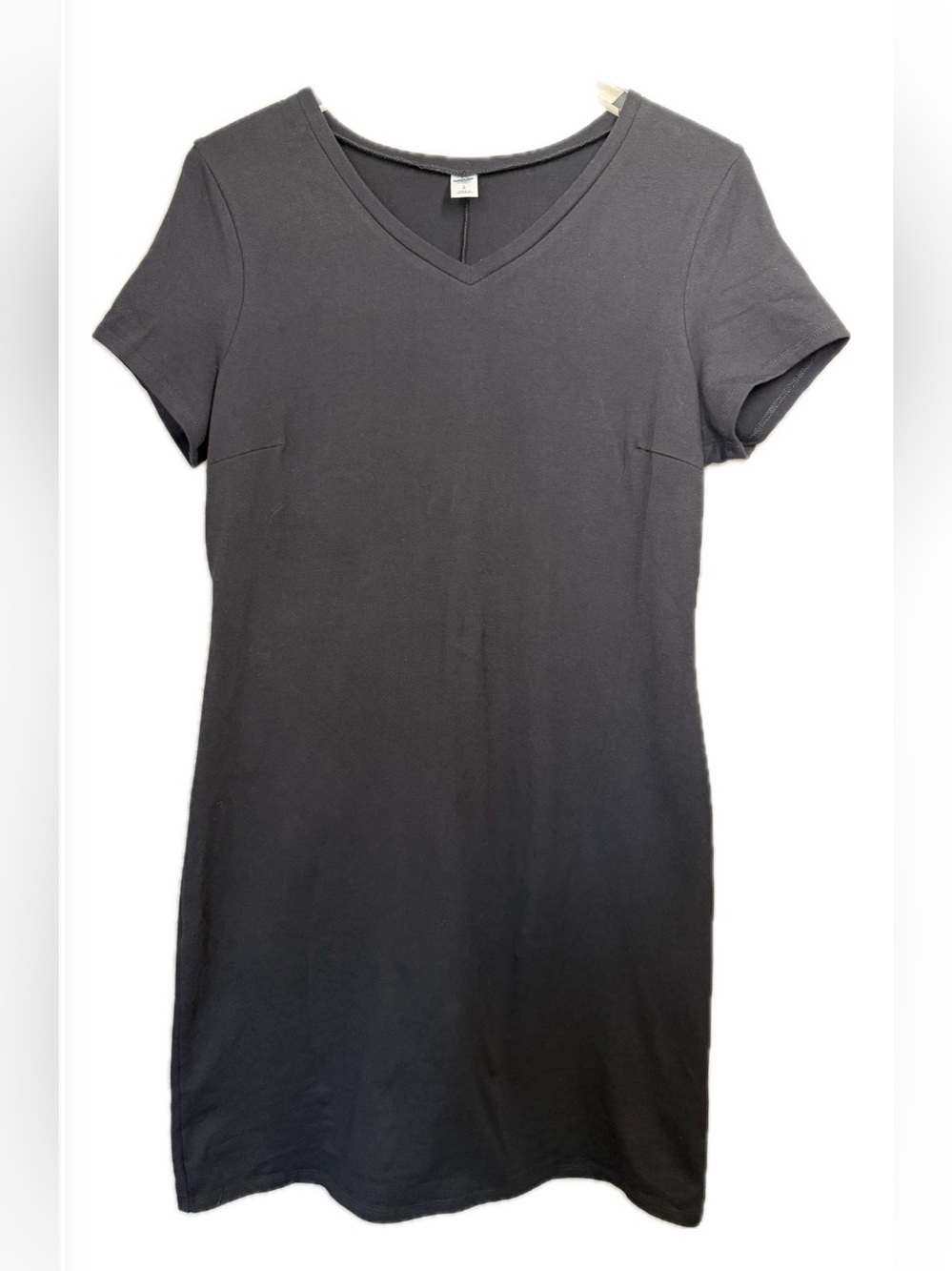 Old Navy Black V-Neck Short Sleeve Tunic Dress